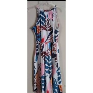 Super cute summer tropical Halter Dress   cc